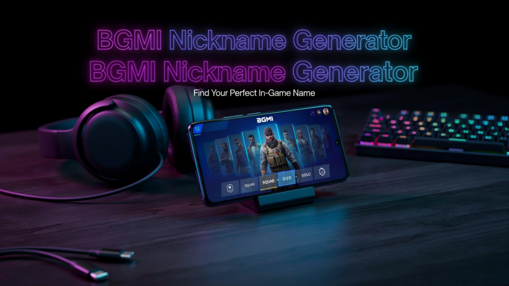 Bgmi nickname generator